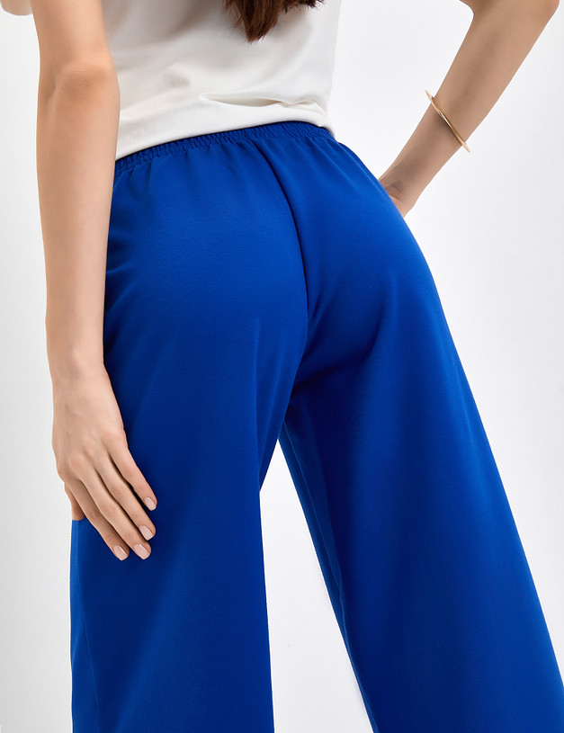 Синие женские брюки с эластичным поясом MASCOTTE 790-3112-2603 | ракурс 6
