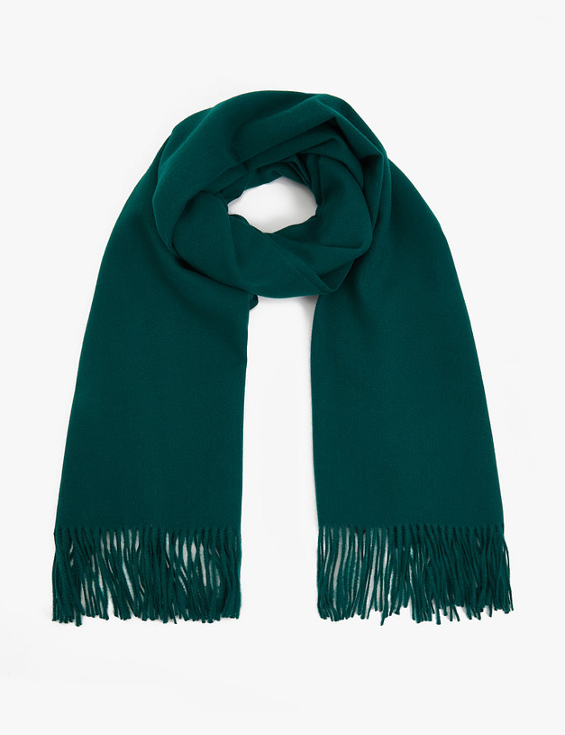 Зеленый женский шарф MASCOTTE 766-3210-24044 | ракурс 2