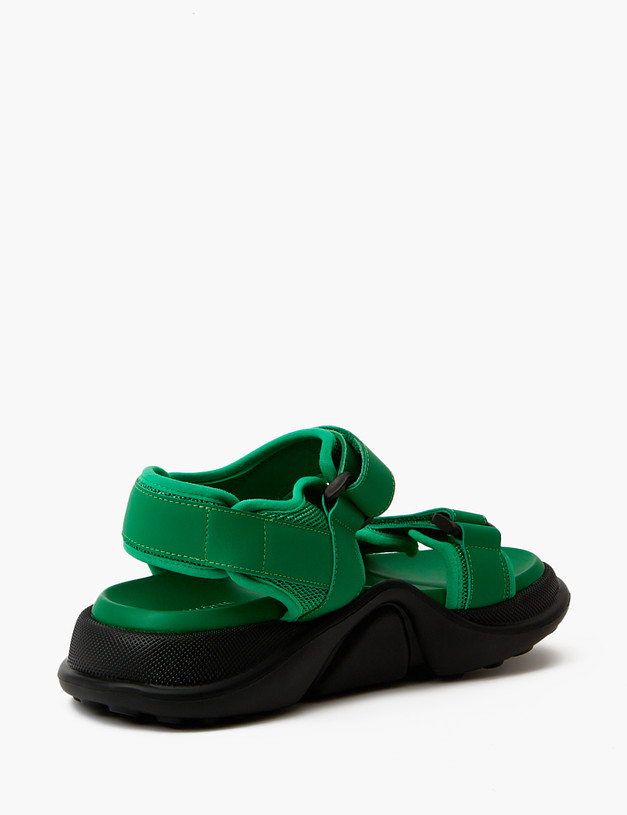 Зеленые женские сандалии на массивной подошве MASCOTTE 47-310423-0104 | ракурс 3