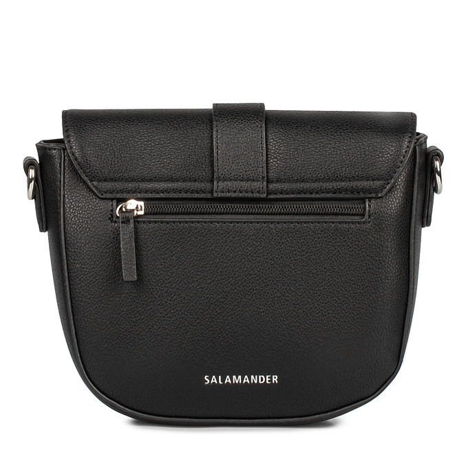Женская черная кожаная сумка через плечо «Саламандер»