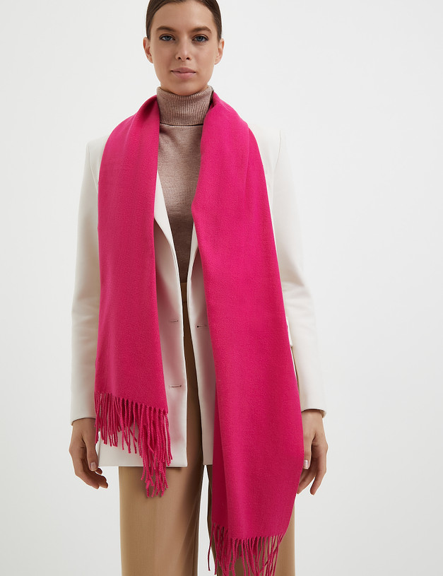 Розовый женский шарф MASCOTTE 766-3210-2406 | ракурс 1