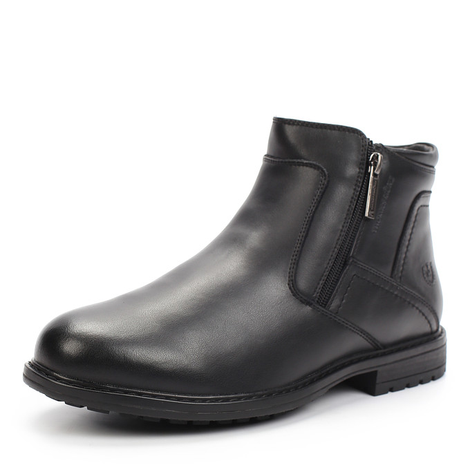 Черные мужские ботинки из кожи "Томас Мюнц"