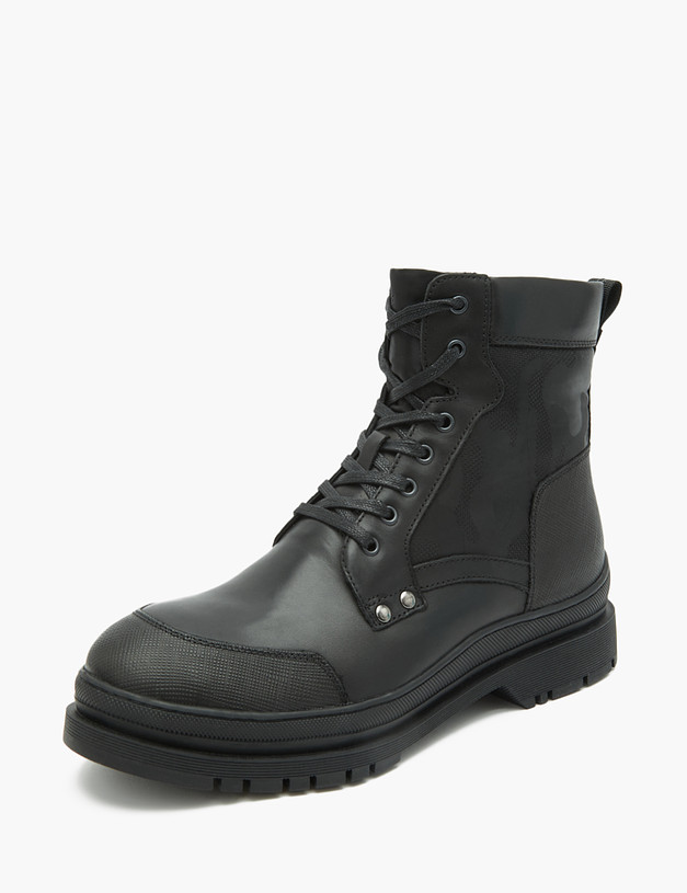 Черные мужские ботинки MASCOTTE 22-1210232-3128M | ракурс 2