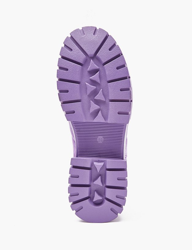 Фиолетовые женские ботинки на меху MASCOTTE 233-2265638-4626M | ракурс 5