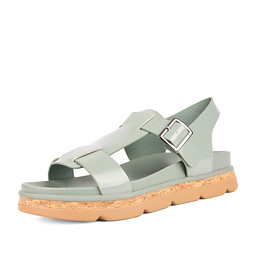 91-41WB-087SS Туфли летние женские и.кожа/и.кожа зелен, INSTREET