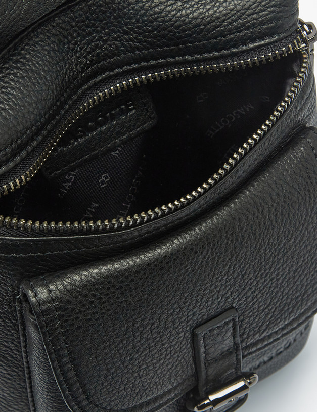 Черная мужская сумка MASCOTTE 622-2118-102 | ракурс 3