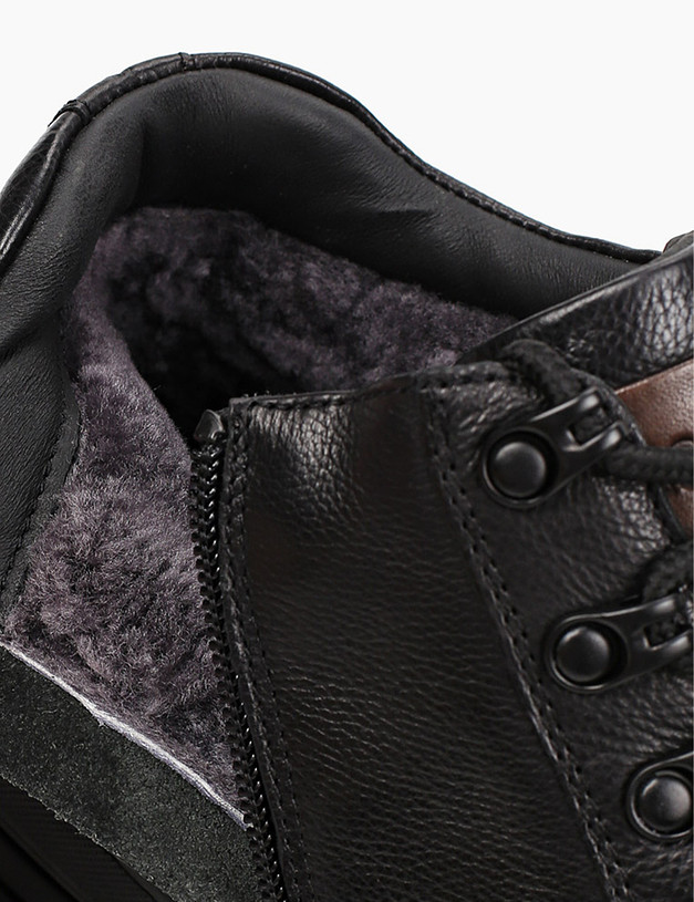 Черные мужские зимние ботинки на меху MASCOTTE 58-120234-3180M | ракурс 7