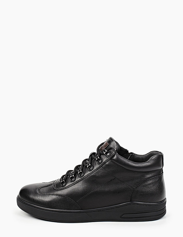 Черные мужские зимние ботинки на меху MASCOTTE 58-120234-3180M | ракурс 2