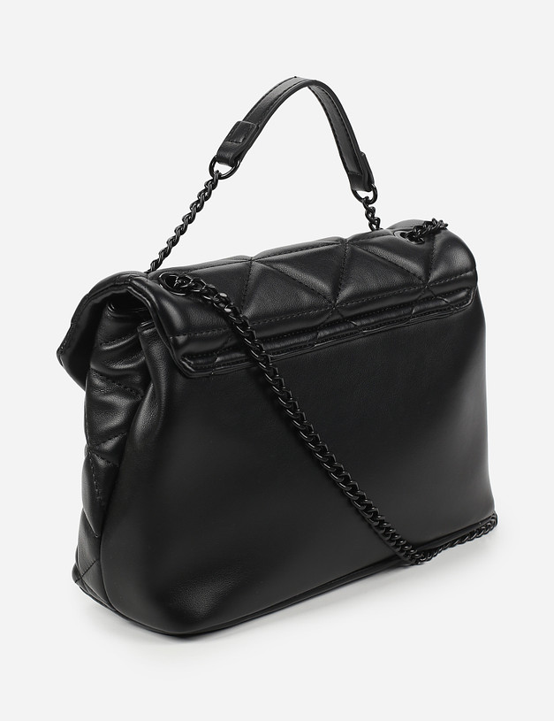Черная женская сумка кросс-боди MASCOTTE 670-1109-602 | ракурс 3