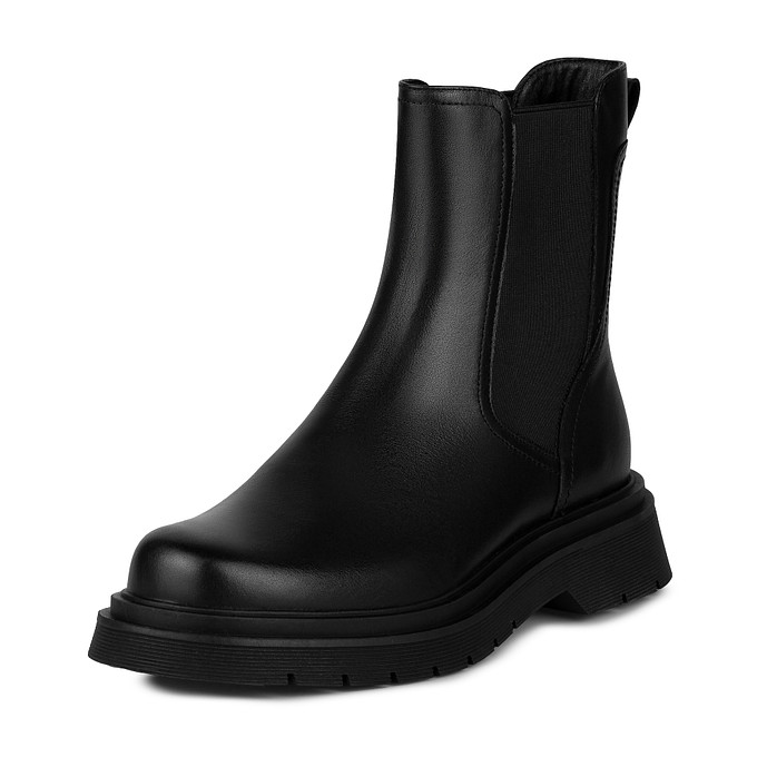 Черные кожаные женские ботинки челси «Саламандер»