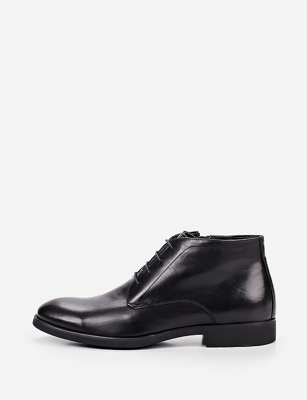Черные кожаные мужские ботинки MASCOTTE 22-821422-3401M | ракурс 1