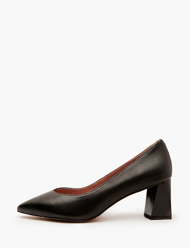 Черные женские туфли на квадратном каблуке MASCOTTE 126-413511-3501M | ракурс 1
