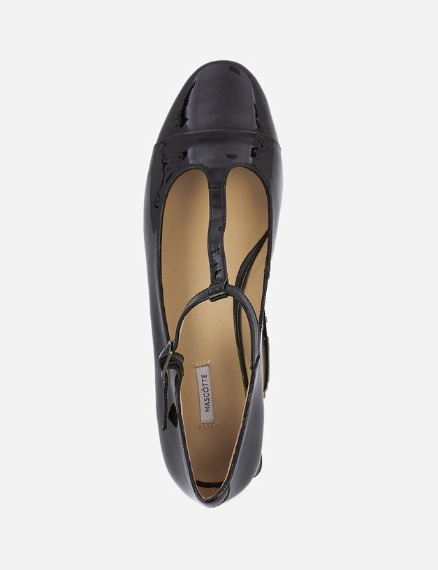 Черные лакированные женские туфли MASCOTTE 126-120211-0702 | ракурс 5