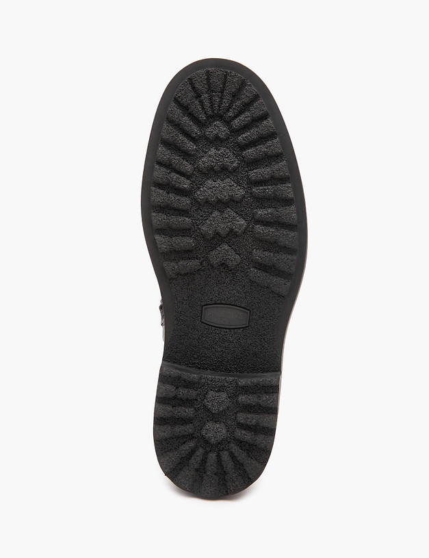 Черные кожаные мужские зимние ботинки MASCOTTE 128-324036-0102 | ракурс 5