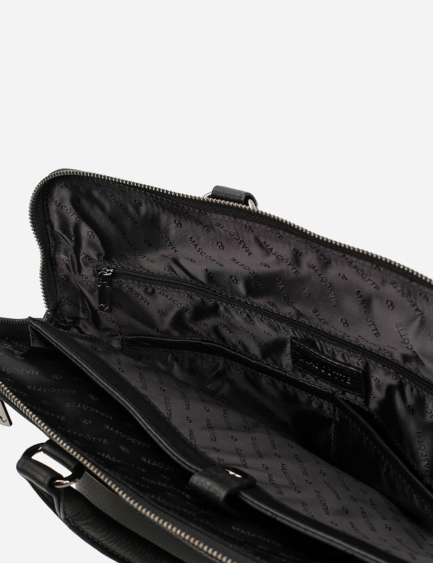 Черный мужской портфель MASCOTTE 622-1213-102 | ракурс 4