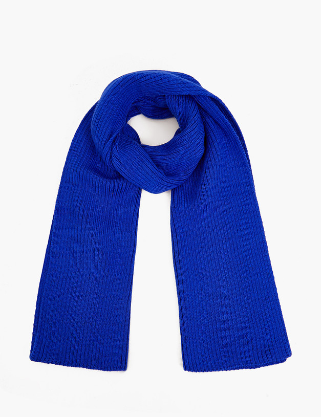 Синий женский шарф MASCOTTE 781-2208-7503 | ракурс 2