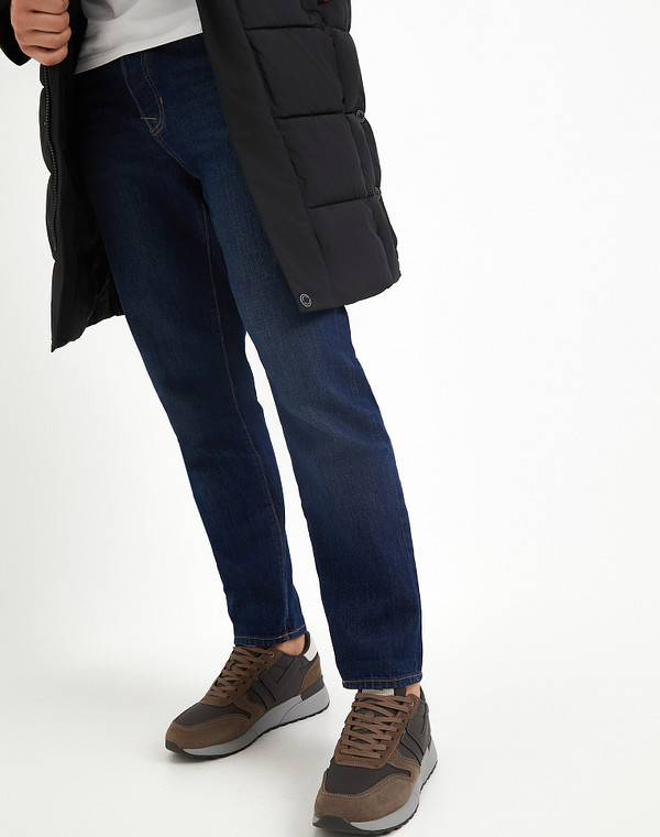 Серо-бежевые мужские утепленные кроссовки 6490₽