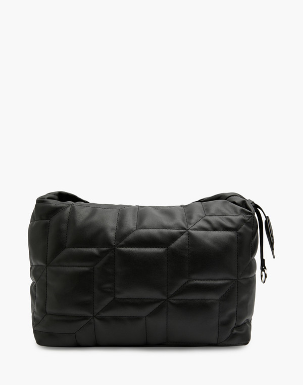 Черная стеганая женская сумка