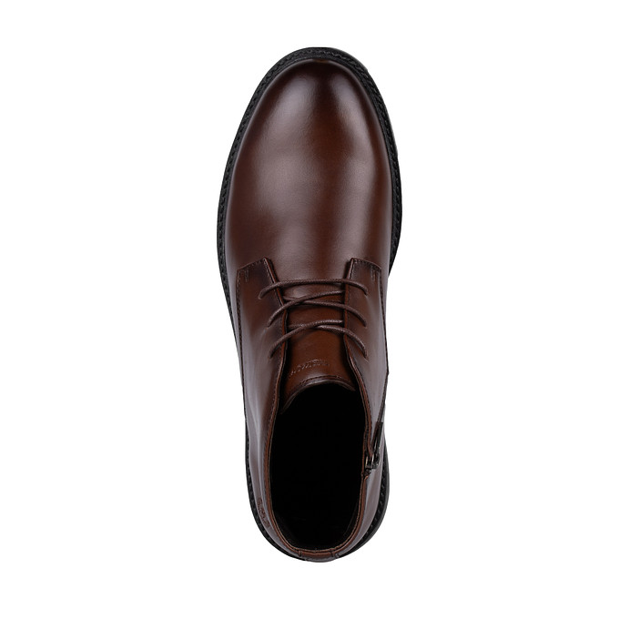 Мужские коричневые кожаные ботинки в стиле дезертов "Томас Мюнц"