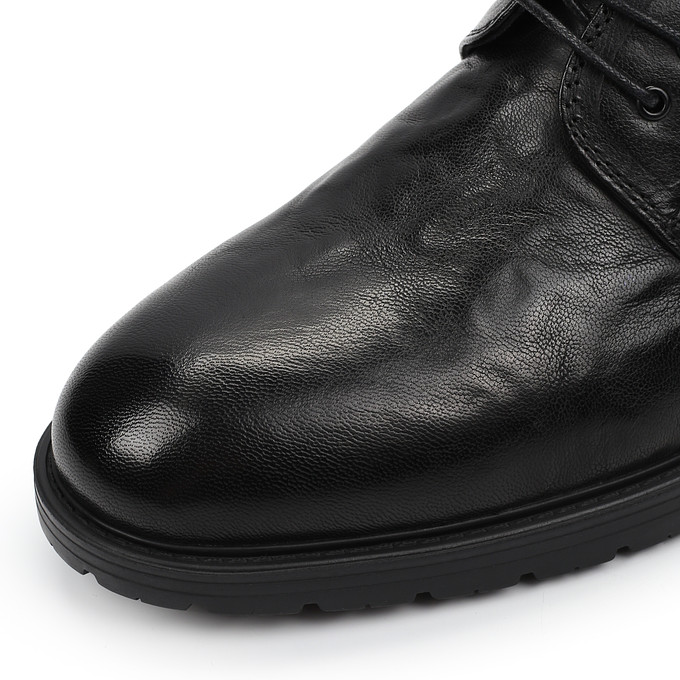 Черные кожаные мужские туфли «Томас Мюнц»