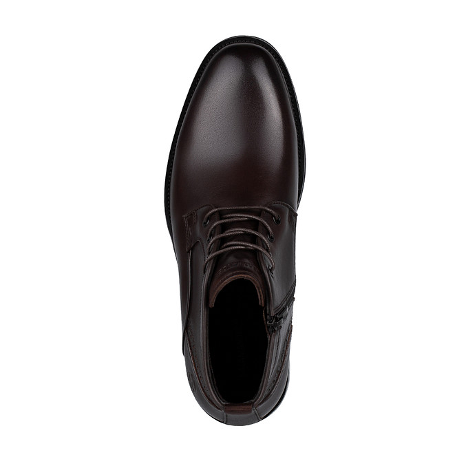 Мужские коричневые кожаные ботинки "Саламандер"