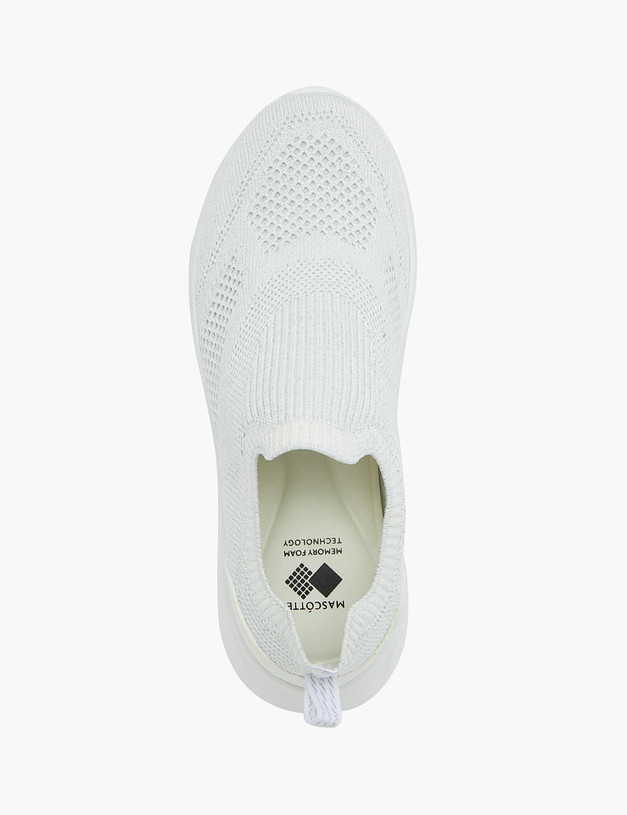 Белые женские кроссовки из текстиля MASCOTTE 18-311291-0201 | ракурс 6