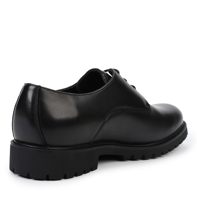 Черные кожаные мужские туфли со шнуровкой "Томас Мюнц"