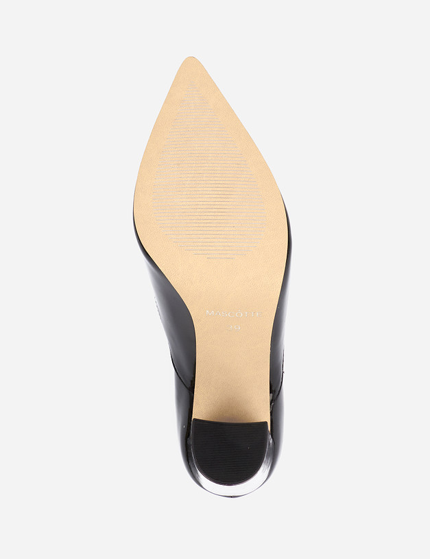 Черные женские туфли с цепочкой MASCOTTE 09-1202418-3701M | ракурс 5