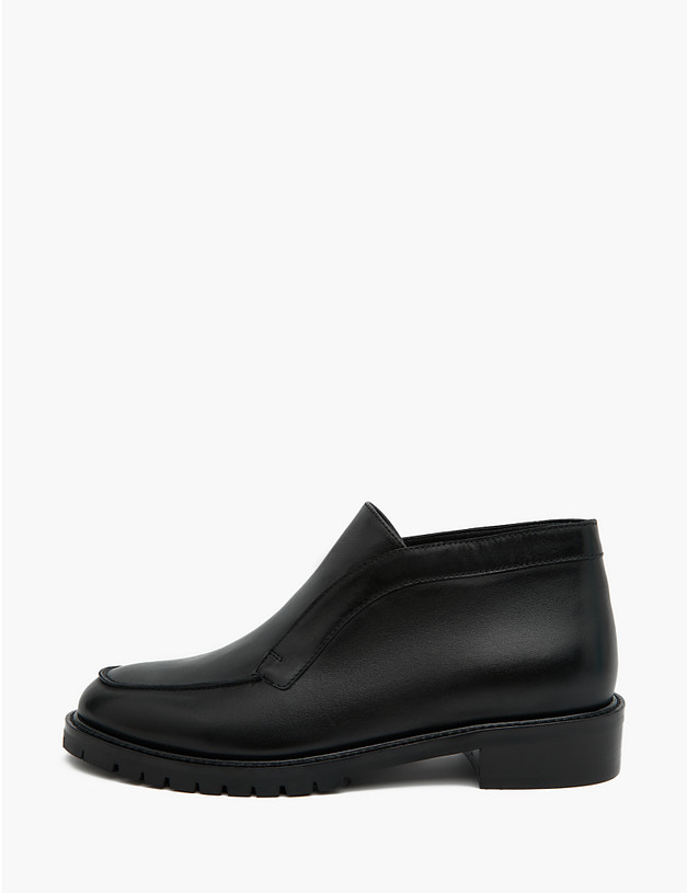 Черные кожаные женские ботинки MASCOTTE 172-2265421-3199M | ракурс 1