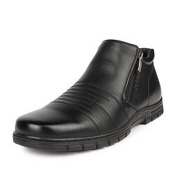 116-32MV-722SR Ботинки мужские и.кожа/ворс.ткань черн, INSTREET