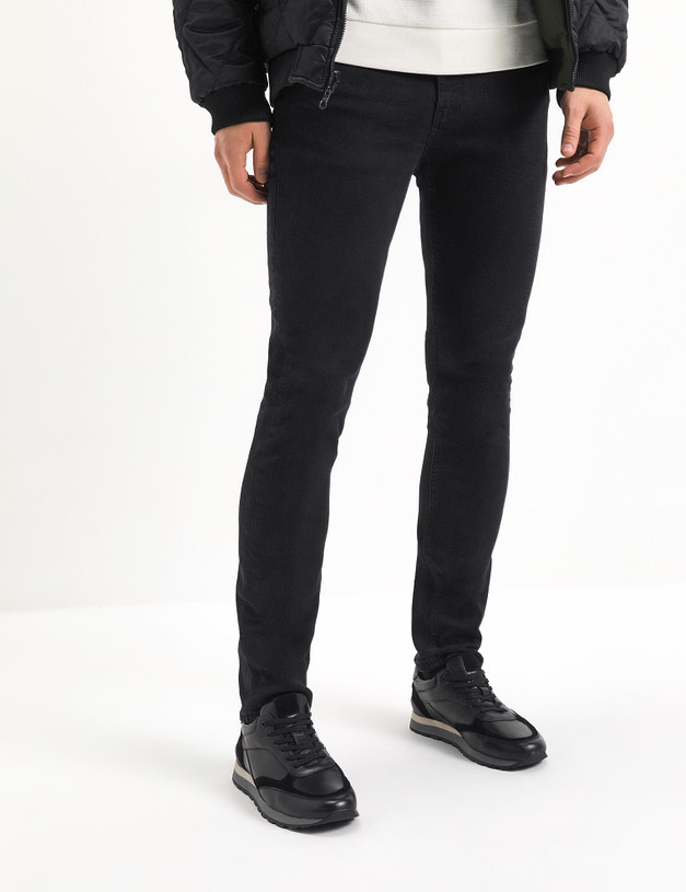 Черные кожаные мужские кроссовки MASCOTTE 58-3131223-3180M | ракурс 1