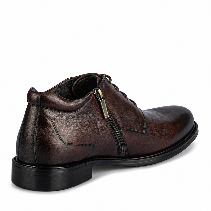 Коричневые кожаные мужские ботинки «Саламандер»