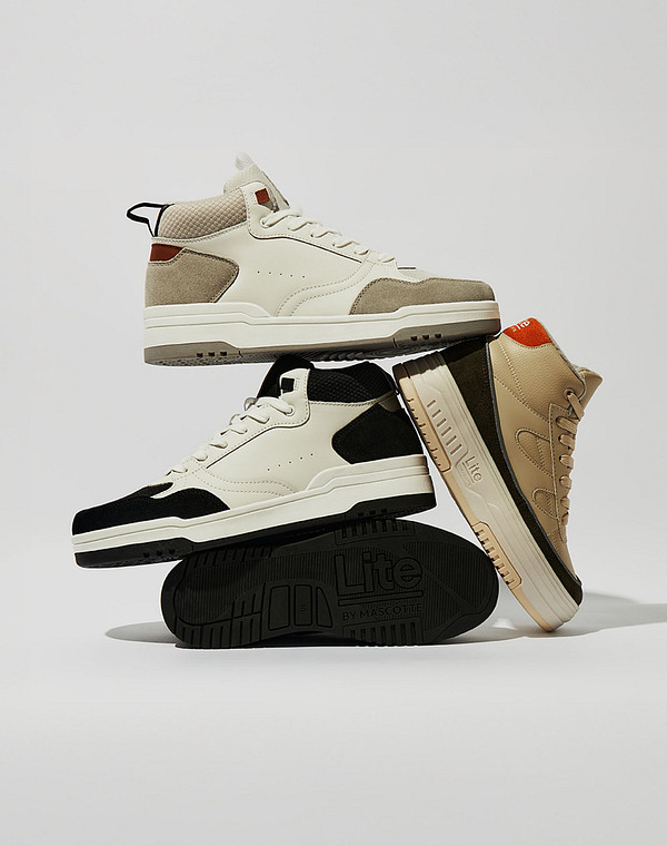 Бежевые женские высокие кеды 5490₽