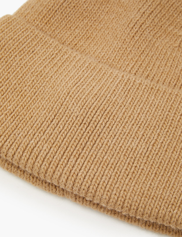 Женская шапка песочного цвета MASCOTTE 781-3216-7508 | ракурс 3