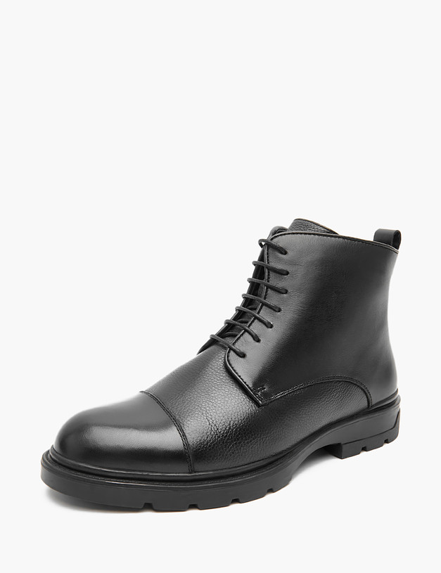 Черные мужские зимние ботинки MASCOTTE 128-321332-0102 | ракурс 2