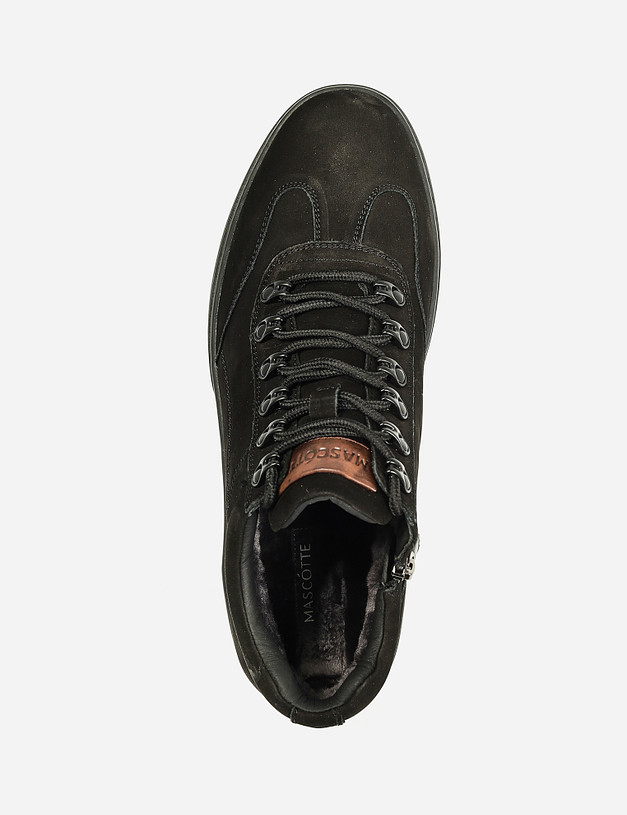 Черные мужские ботинки на меху MASCOTTE 58-120234-3301M | ракурс 6