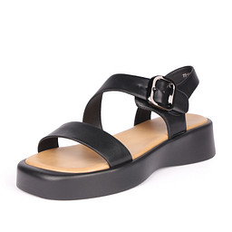 77-51WA-048SS Туфли летние женские и.кожа/и.кожа черн, INSTREET