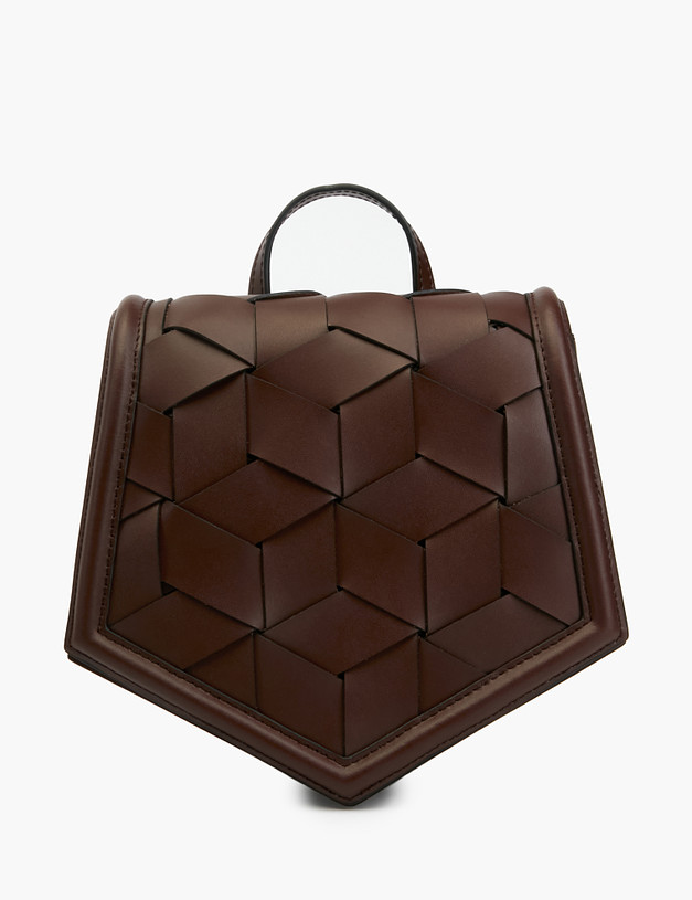 Женский рюкзак цвета горького шоколада MASCOTTE 658-2115-609 | ракурс 2