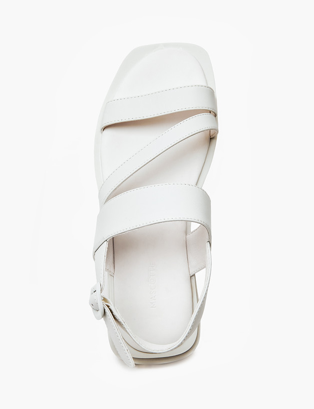 Белые женские сандалии из натуральной кожи MASCOTTE 94-410811-0501 | ракурс 4