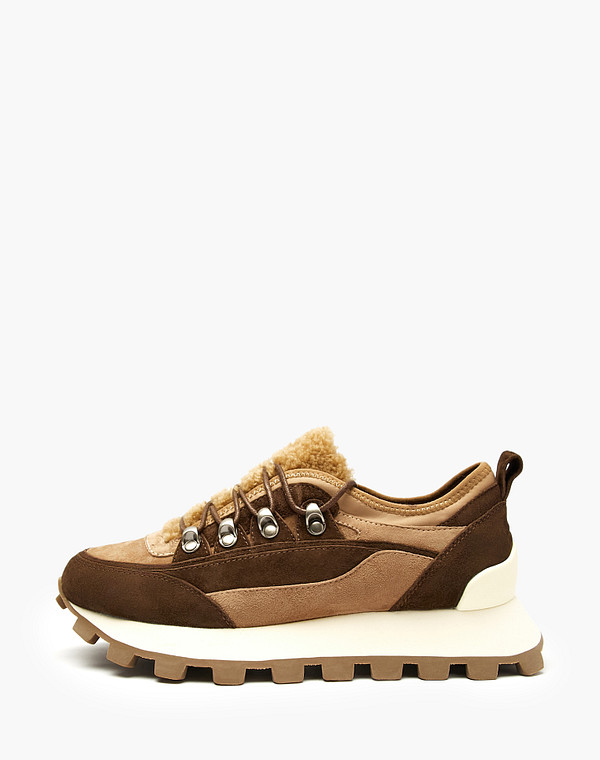 Коричневые женские кроссовки 19990₽