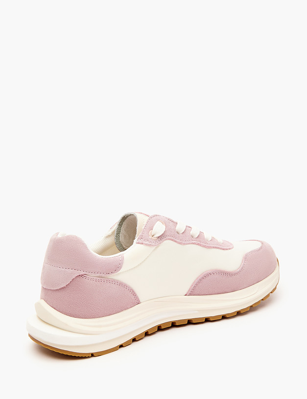 Бело-розовые кроссовки для девочек MASCOTTE 234-320621-0206 | ракурс 5