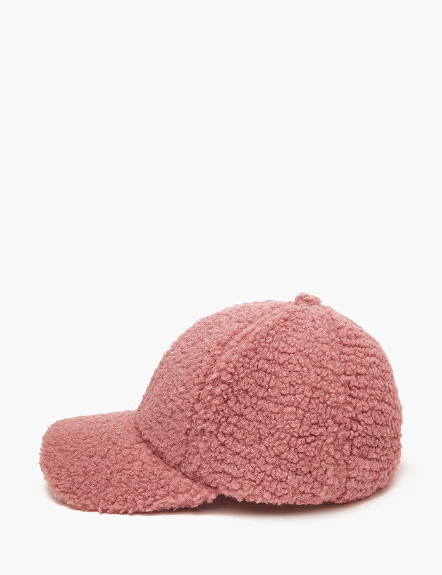 Розовая женская плюшевая кепка MASCOTTE 746-2204-2406 | ракурс 2