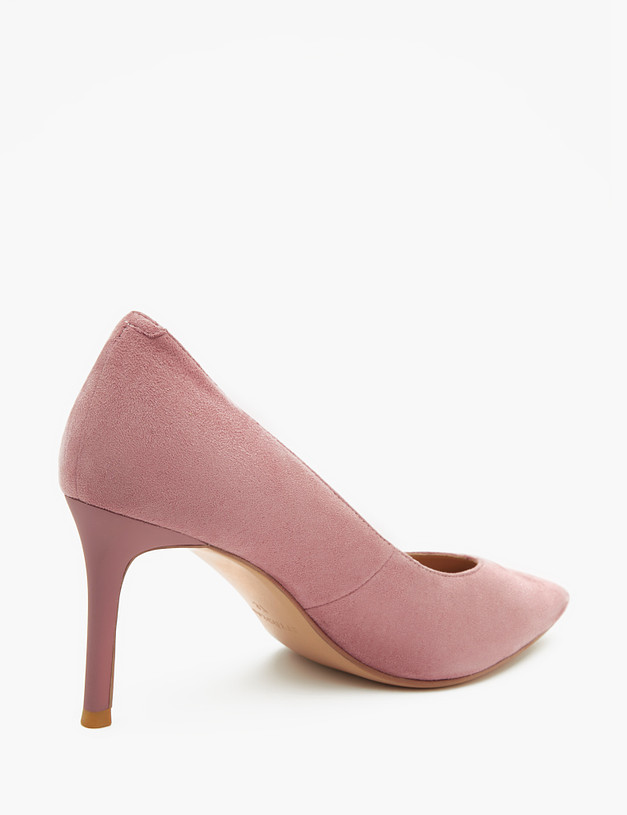 Розовые женские туфли из велюра MASCOTTE 15-2145113-4618M | ракурс 3