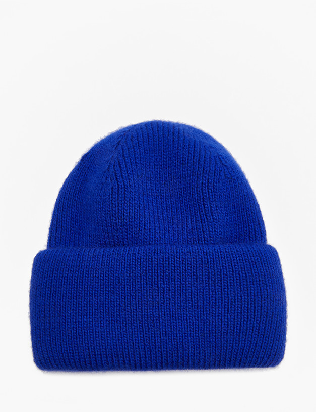 Синяя женская шапка MASCOTTE 781-1214-7503 | ракурс 2