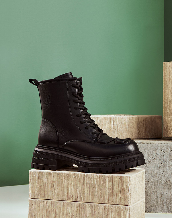 Черные женские ботинки