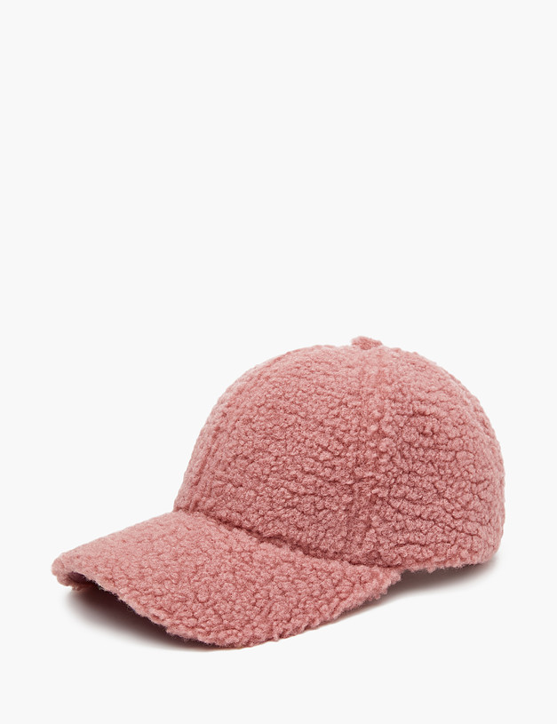 Розовая женская плюшевая кепка MASCOTTE 746-2204-2406 | ракурс 3