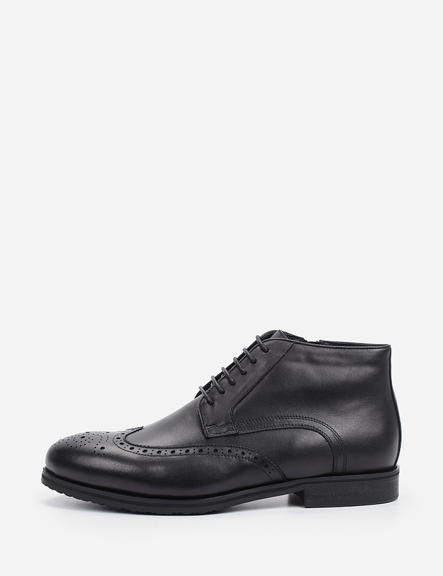 Черные мужские ботинки MASCOTTE 128-124432-0102 | ракурс 1