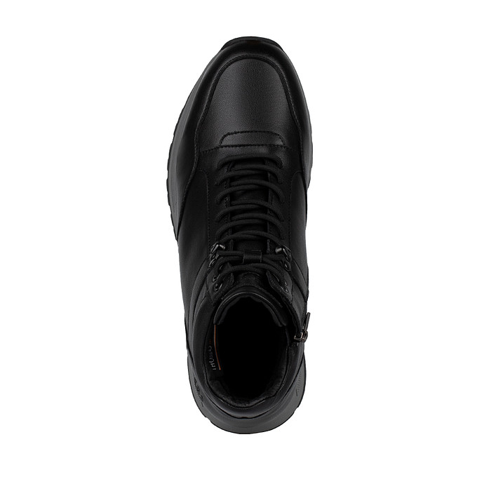 Черные кожаные кроссовки "Томас Мюнц"