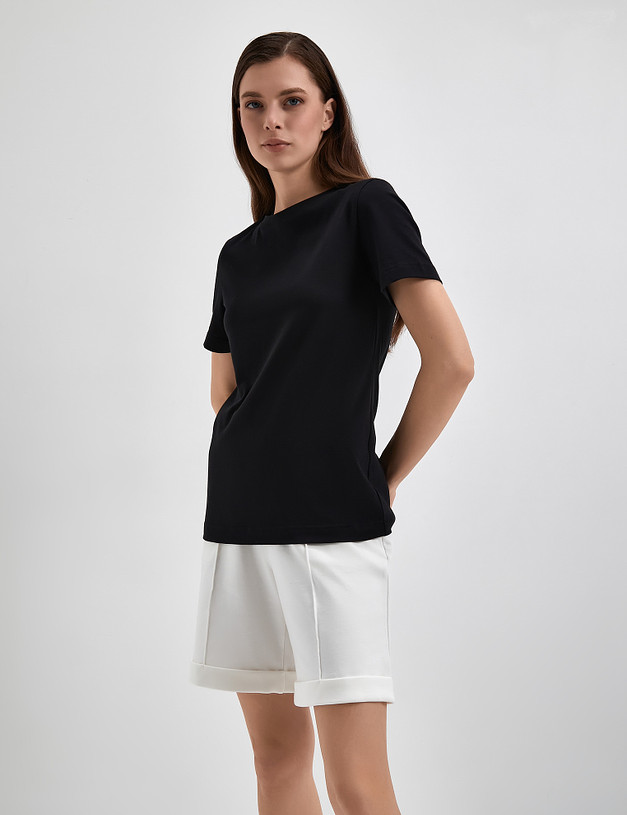 Черная женская футболка MASCOTTE 790-3114-2602 | ракурс 3