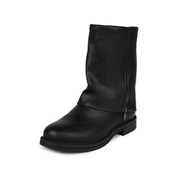 91-52WB-033SR Полусапоги женские и.кожа/ворс.ткань черн, Zenden